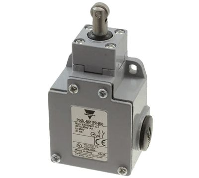 Gränsbrytare med tryckrulle 1,8-10A 24-400Vac (PS43L-PS11PR-M00)