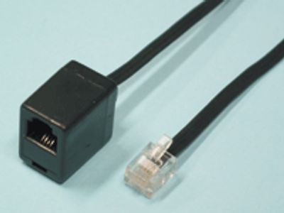 Telefonförlängningskabel RJ11/RJ11 15m