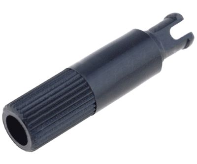 Trimmeraxel 6mm/19mm svart