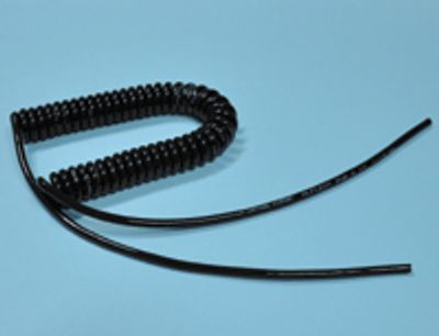 Spiralledning 8x0,25mm² PUR 300mm/1200mm svart