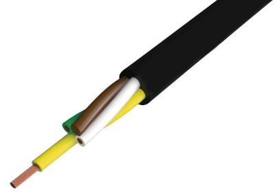 Multikärnkabel 5x0,25mm² oskyddad *