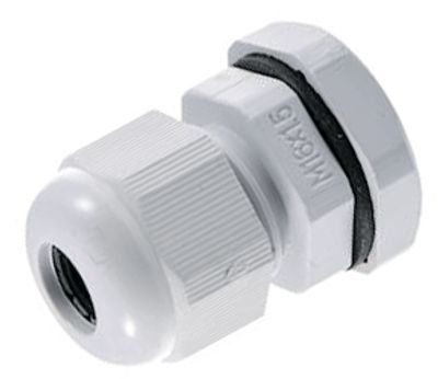 Plastbussning M16 ljusgrå IP67 (D.3089)