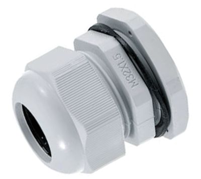 Plastbussning M32 ljusgrå IP67 (D.3082)
