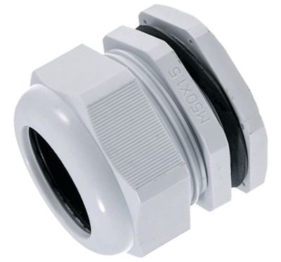 Plastbussning M50 ljusgrå IP67 (D.3090)