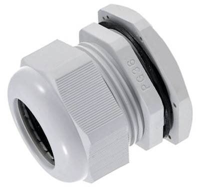 Plasthyls tätning PG36 ljusgrå IP67 (D.3077)