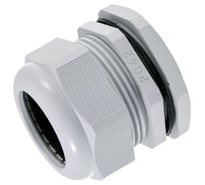 Plasthyls tätning PG42 ljusgrå IP67 (D.3078)