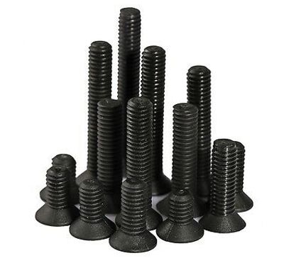 Maskinskruv koniskt huvud POZIDRIV M3x16mm svart 100 st/förp