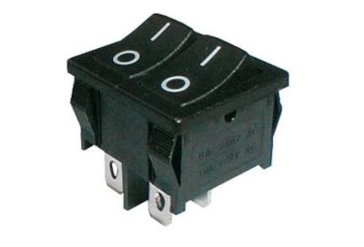 Vippströmbrytare med ljus, tvådelad 2x1xPÅ-AV