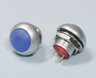 Knapp 1xAV-(PÅ) 0,2A 50Vdc blå *