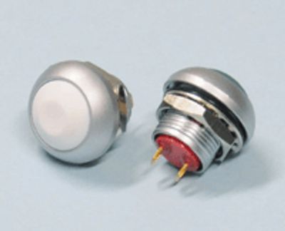 Knapp 1xAV-(PÅ) 0,2A 50Vdc vit *