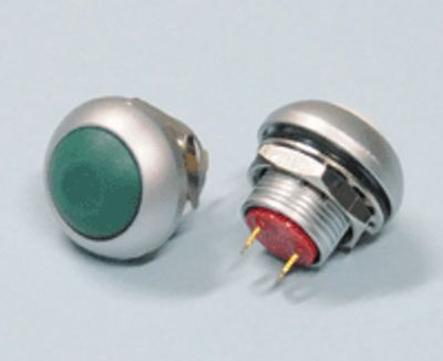Knapp 1xAV-(PÅ) 0,2A 50Vdc grön *
