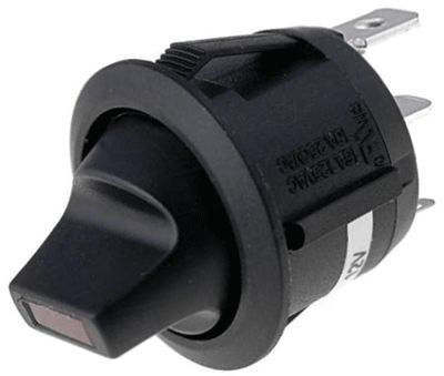 Vippströmbrytare med LED-indikator 1xON-OFF 20A 14Vdc röd