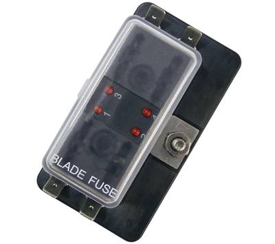 Säkringslåda för ATO/LAS-plattsäkringar 4-delar 30A 32Vdc (R3-76-01-3L104)