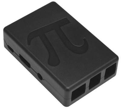 Fodral Raspberry Pi B+ / Pi2B / Pi3B / Pi3B+ svart