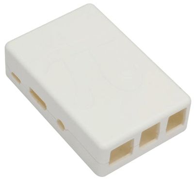 Fodral Raspberry Pi B+ / Pi2B / Pi3B / Pi3B+ vit *