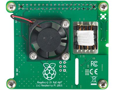 Raspberry Pi 3B+/4B+ PoE strömförsörjningsenhet Raspberry Pi 3B+/4B+ PoE strömförsörjningsenhet