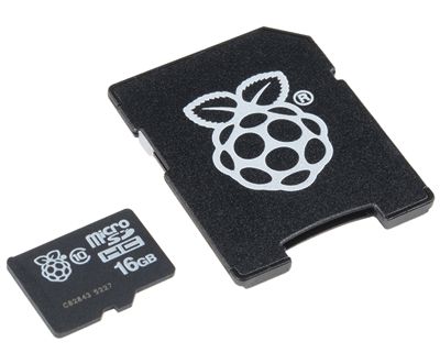 Micro-SDHC-minneskort 16Gb (klass 10) + NOOBS Pi 4B+/Pi 5