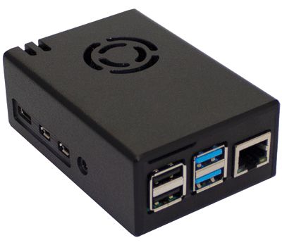 Fodral Raspberry Pi 4B+ svart