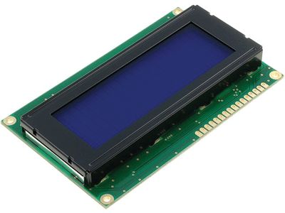 LCD-skärm ASCII 4x20 tecken med blå bakgrundsbelysning
