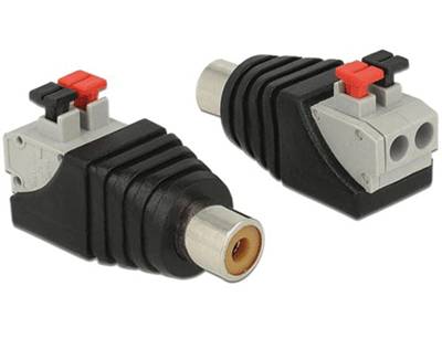 RCA-förlängningskontakt hona med fjäderanslutning