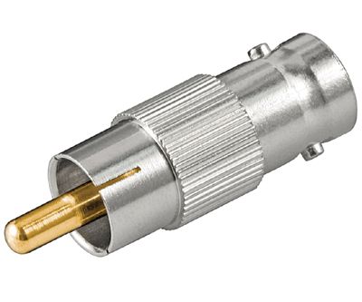 Adapter RCA-kontakt hane/BNC-kontakt hona