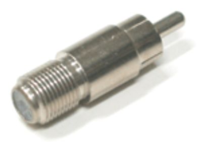 Adapter RCA-kontakt hane / F-kontakt hona