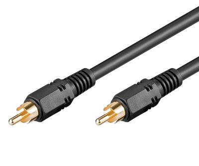 RCA ljud-/videokabel 75 ohm svart 20 m