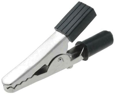 Gäddkäkanslutning 4mm banankontakt/lödningsbar svart