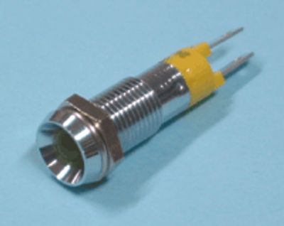 LED-märkeslampa 8mm 12-14Vdc gul