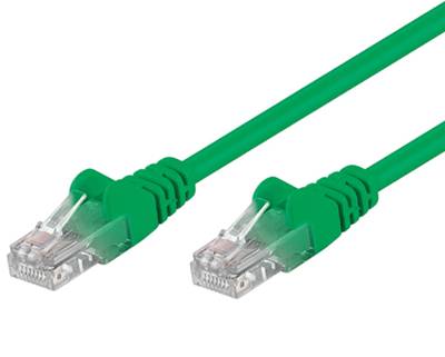 Cat5e-anslutningskabel UTP grön 0,5m * Cat5e-anslutningskabel UTP grön 0,5m *