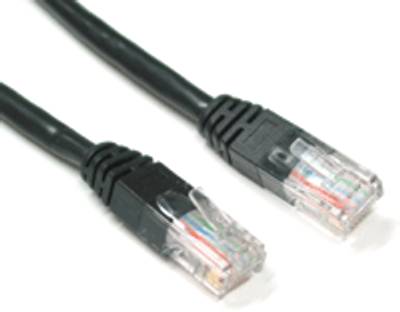 Cat5e-anslutningskabel UTP svart 20m