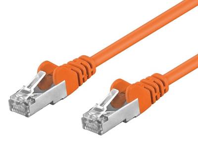 Cat5e-anslutningskabel skyddad F/UTP orange 3m * Cat5e-anslutningskabel skyddad F/UTP orange 3m *