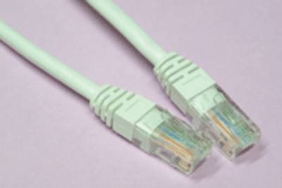 Cat5e-anslutningskabel UTP vit 10m *
