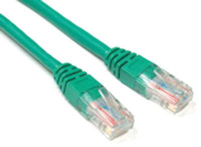 Cat5e-anslutningskabel UTP grön 15m Cat5e-anslutningskabel UTP grön 15m