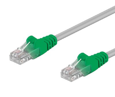 Cat5e-anslutningskabel oskyddad tvinnad par U/UTP grå 5m *