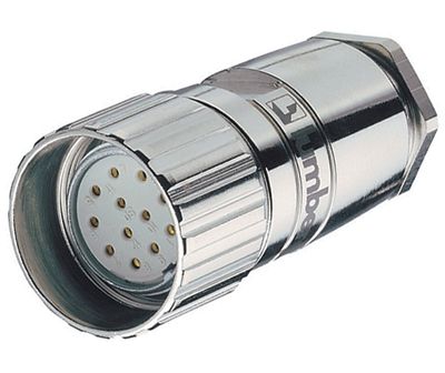 M23-seriens kontakt IP67 12-polig hona