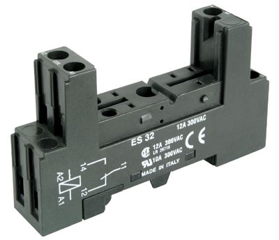 Reläfäste för DIN-skena HF118F1/RM96P-serien