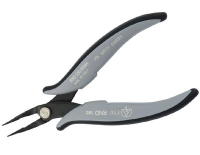 Antistatiska (ESD) tänger med böjda/tandade spetsar 152 mm