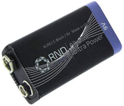 Alkaliskt batteri 9V 500mAh PP3/6LR61/6LF22 10 st/fp