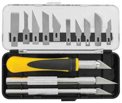 Instrumentknivset 3 handtag / 13 utbytbara blad