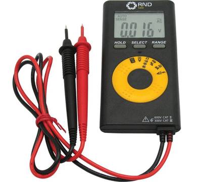 Digital multimeter i läderfodral Cat II 600V / Cat III 300V