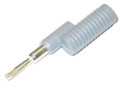 Adapter 4 mm banankontakt/2,3 mm bananstift grå