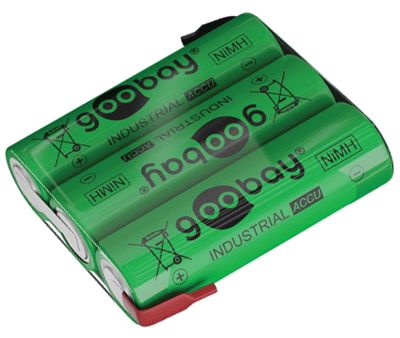 NiMh-batteripaket (Ready-To-Use) med lödöron 3,6V 2100mAh 3xAA/R6