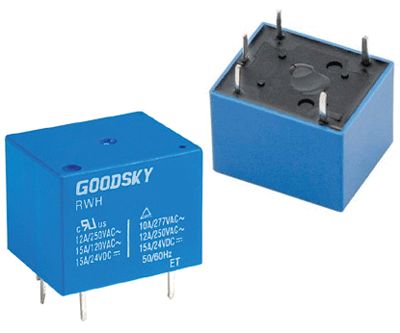 Kretskortrelä 1 växlande kontakt 12Vdc 12A/250Vac (RWH-SH-112D)