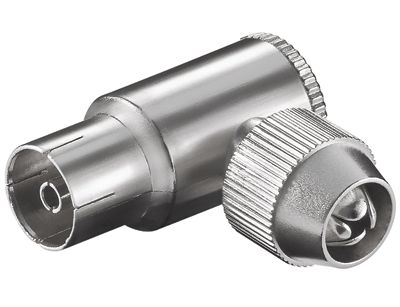 IEC-antennkontakt metall vinkel 75 ohm hona