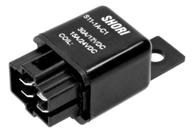 Bilrelä 1 slutande kontakt 24Vdc 30A (S11-1A-C1-24VDC)