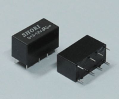 Kretskortrelä 2 växlande kontakter 24Vdc 2A