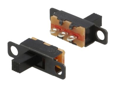 Skjutomkopplare 0,5A 24Vdc 1xON-ON