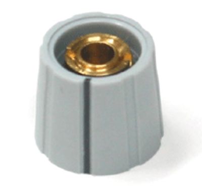 Enhetshylsa, nylon 6,35 mm/15 mm grå med svart linje