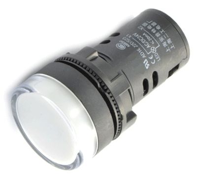 LED-märkeslampa 16mm 24Vac/dc vit